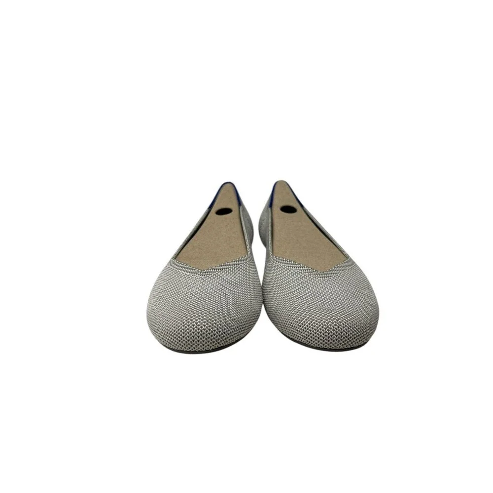 Rothy's The Flat Womens Size 10.5 Flax Birdseye Balletcore Shoes Knit Minimalist